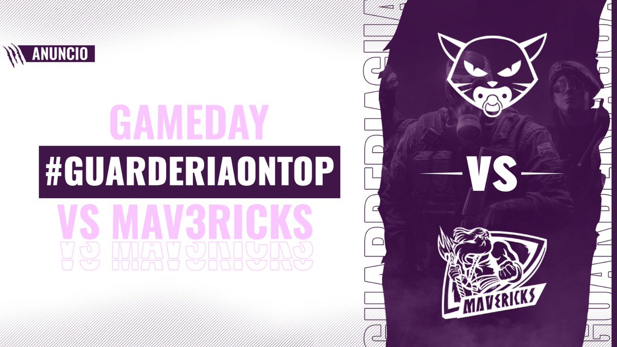 Hoy jugamos nuestro último partido de la liga 😔

Aún que nosotros ya no podemos salir del descenso, este partido decide si <a href="/MV3United/">Mav3ricks Esports Club</a> es campeón de la liga, así que no os lo podéis perder 👀

🆚 <a href="/MV3United/">Mav3ricks Esports Club</a>
⏰ 19:00
🖥️ twitch.tv/rainbow6es

#R6SpainNationals #LaGuarderiaOnTop