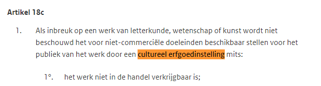 willemleppink's tweet photo. Oeps @MinOCW bij de implementatie van Europese Richtlijn in de Auteurswet "instelling voor cultureel erfgoed" op eigen houtje aangepast naar "cultureel erfgoedinstelling" i.p.v. "cultureelerfgoedinstelling". #schoolmeestergoedvoorbeeld @spatiegebruik https://t.co/22drtwcD7y