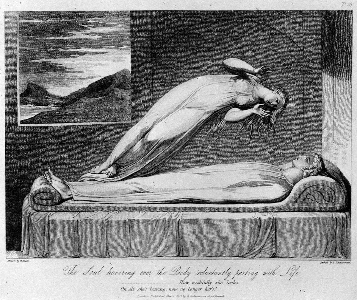 Graham__Hancock's tweet photo. I had a near-death experience in my teens following an  electric shock. It had a profound effect on the subsequent course of my life. The attached etching by Luigi Schiavonetti, strikes an eerily familiar chord with me.

Some lines I wrote at the time: https://t.co/gxdgZ1Bfn2 https://t.co/0aCY2JfKw7