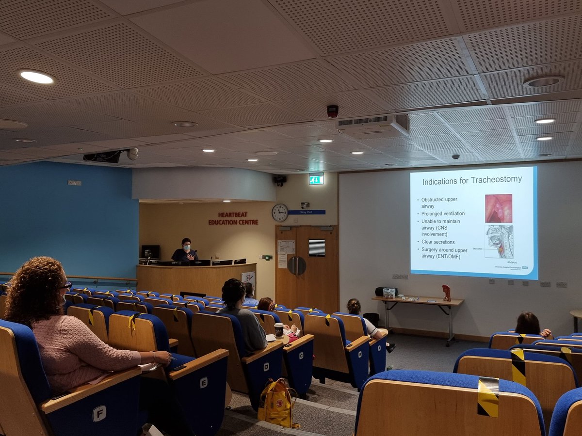 HazelleHopeRN's tweet photo. Happening now @UHSFT Tracheostomy Care / Management Training - Lecture Session with @danilou_86 which will be followed by practical sessions this afternoon.
#DivBEducation #TracheostomyCare https://t.co/gUNLt5Tau2