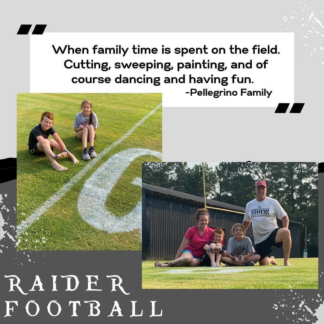 shawfootball1's tweet photo. THANKFUL for our Coach and his family getting our field ready for the week. https://t.co/tG93LHhjwk