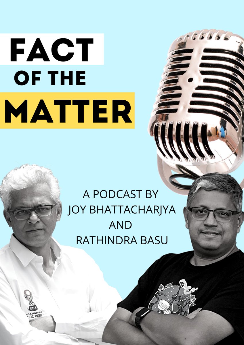 joybhattacharj's tweet photo. Things that happen if you leave quizzers alone over a long weekend. @rathindrabasu  &amp; I recorded 'Fact of The Matter,' a podcast on literally anything under the sun. 
Ep1 features strange football matches, cake eating leopards &amp; mad British soldiers. 
https://t.co/Cn93hyE1LC https://t.co/CIOsIBfI9d