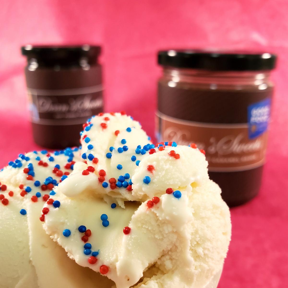Just in Time for Summer Sundaes - Dean's Hot Fudge &amp; Maine Sea Salt Caramel Sauces conta.cc/3dMtfTM