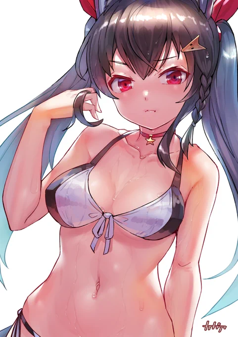 少し加筆して再うp・・・!
可愛くなったかな・・・🥺
#絵フブキ 
 #ホロライブヴィラン 