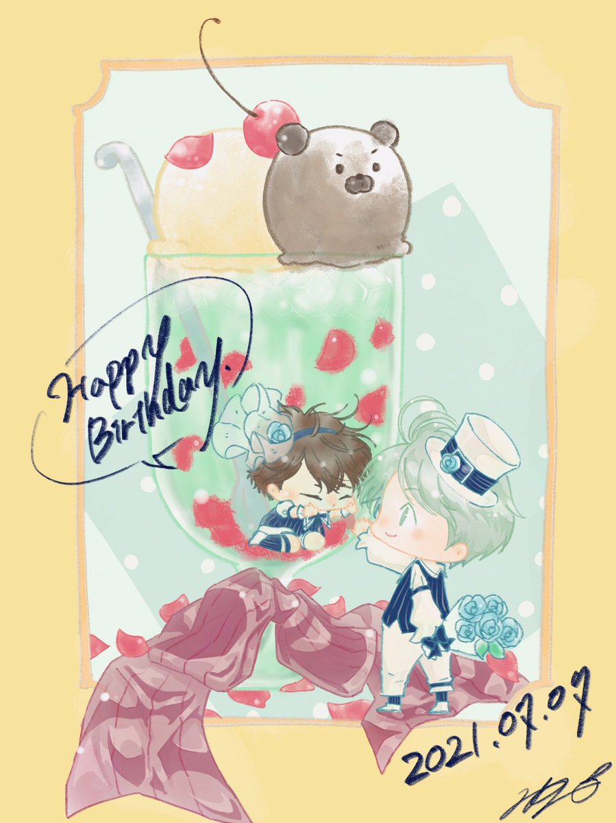 mikanmaru_fak's tweet photo. 晴さんお誕生日おめでとう〜〜〜！🎂🎁🎊🎉🎉🎉
今年もお祝いできて嬉しいよ〜〜〜！
よーやくくっついた事ですし、もっとイチャコラしてもいいんですよ😊？？
今年も幸せな1年をー！🥰

#海棠晴生誕祭2021
#海棠晴誕生祭2021 https://t.co/Q4vtDFmMBN