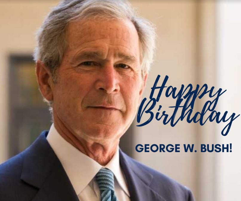 Happy 75th birthday to former President George W. Bush! 