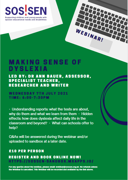 DevelopMyChild's tweet image. A great opportunity provided by SOS! SEN. Ann is a dyslexia wizard
#sen #dyslexia #cpd #webinar #slt #speechandlanguagetherapy
