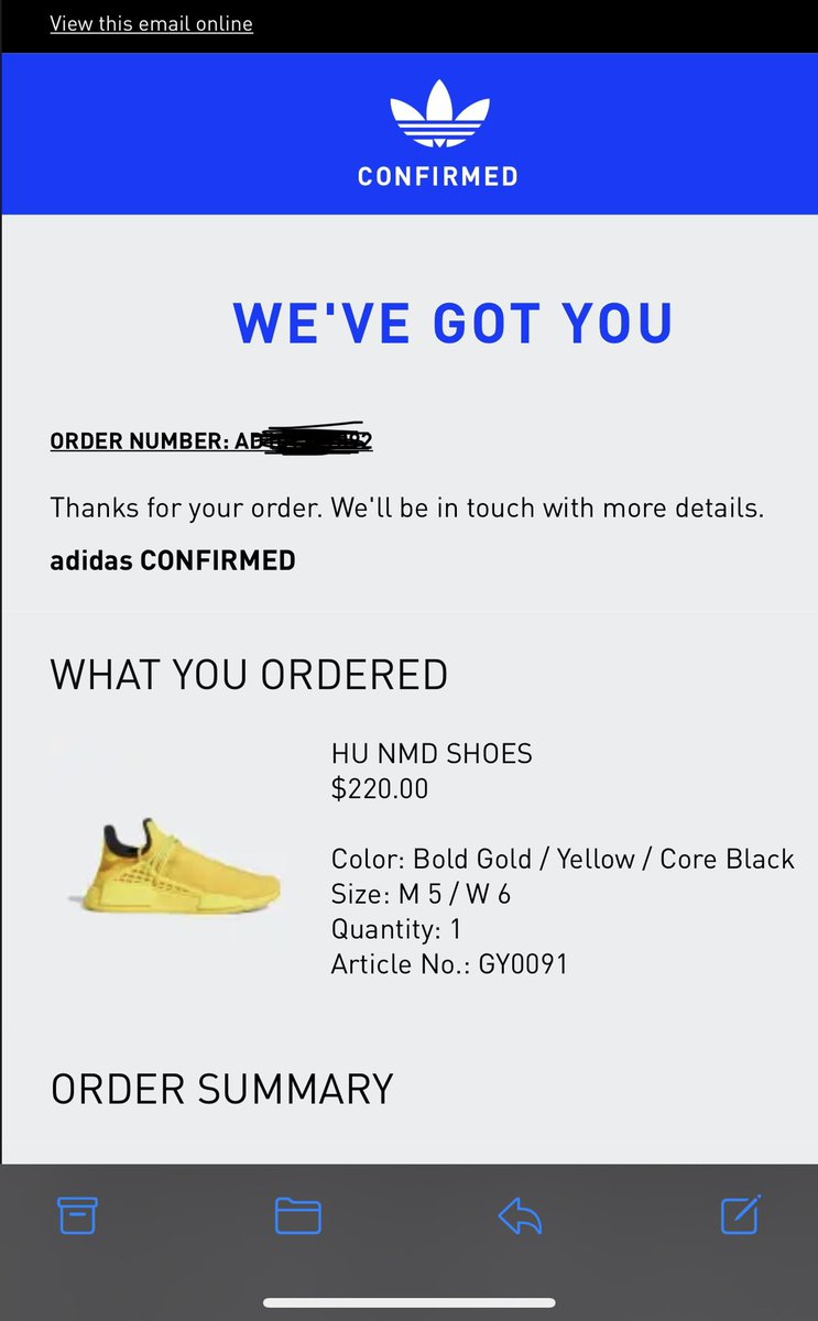 MissDevo33's tweet photo. Dear @adidasoriginals @adidasUS! Is this what you mean by we’ve got you? 🙄😩 Won @Pharrell exclusive drop after couple attempts and the shoe you send me is NOT what I bought. Customer service was not helpful and told me it’s sold out and nothing can be done! So disappointed! https://t.co/HCumEugpLM
