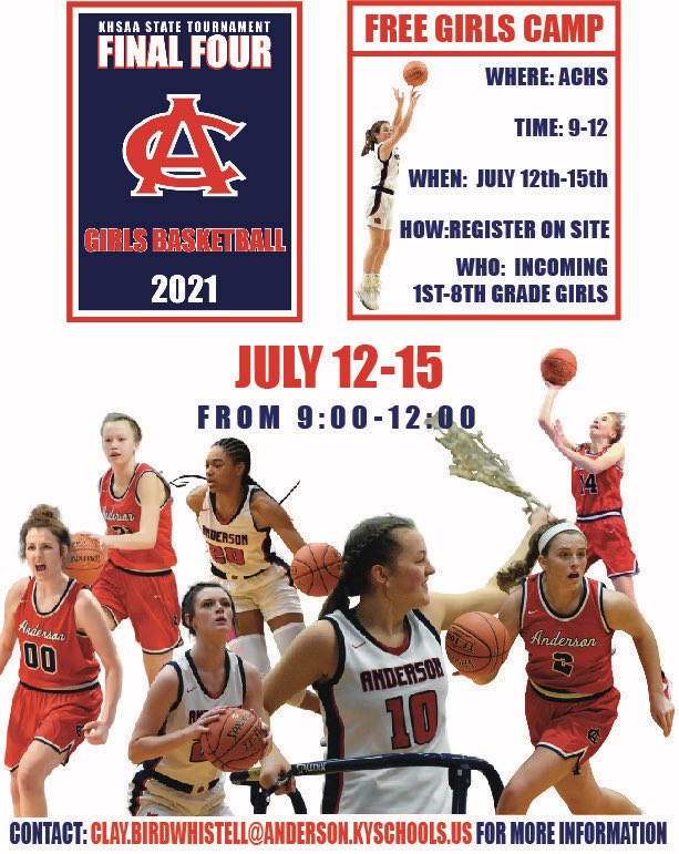 AC_ladybearcats's tweet photo. ❤️🏀Free Basketball Camp for 1st-8th grade girls hosted by Anderson County Girls’ Basketball!!🏀❤️ 
#goLBC #teamAC https://t.co/nJYlkjFA5k