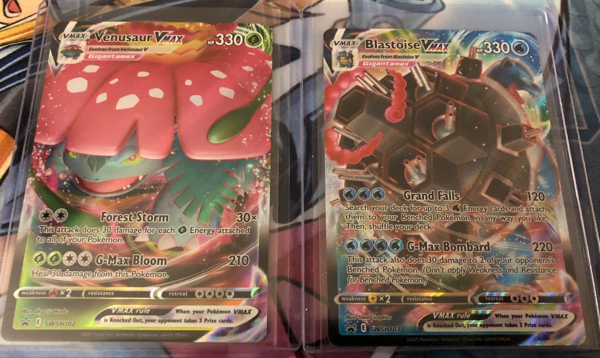 BoosterQuack's tweet image. If you guys haven't already, you should definitely pick up these v max cards of venusaur and blastoise! 

#tcgpokemon #pokemontcg #pokemonshield #pokemoncardsforsale #pokemontradingcardgame #shinypokemon #charizard #pokemoncards #psa #gradedcards #pokemoninvesting