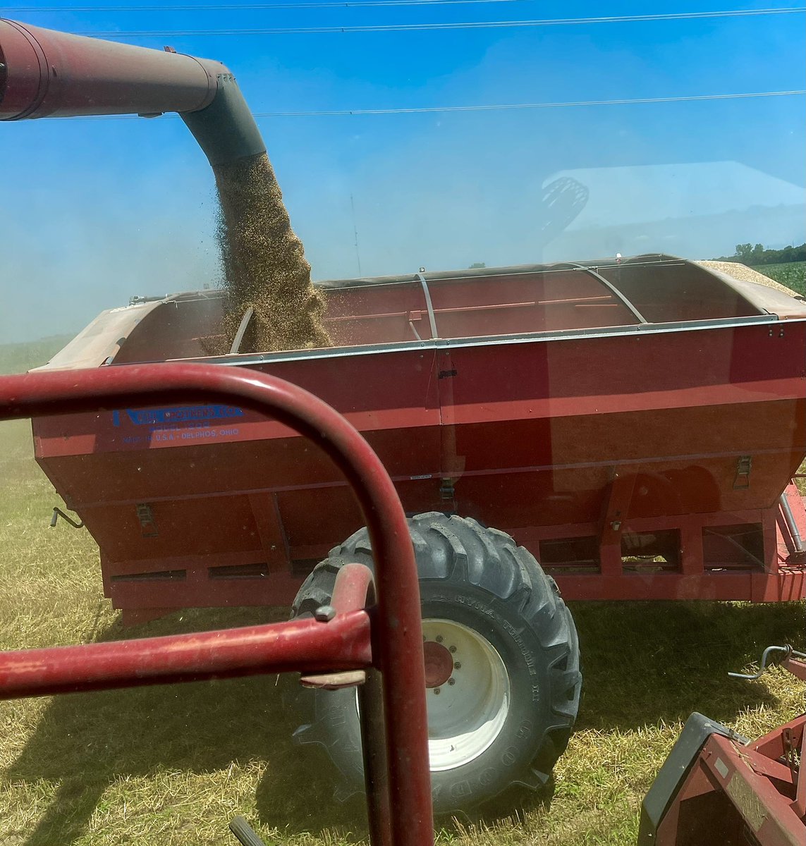 JPTractortech's tweet photo. I got to try my hand at Farming Wheat yesterday after 13 Hours in a Tractor I have decided I will stick to working on tractors and leave the Farming to pros. #teamphillips #kansasliving @Case_IH https://t.co/aYL5dwMWNO