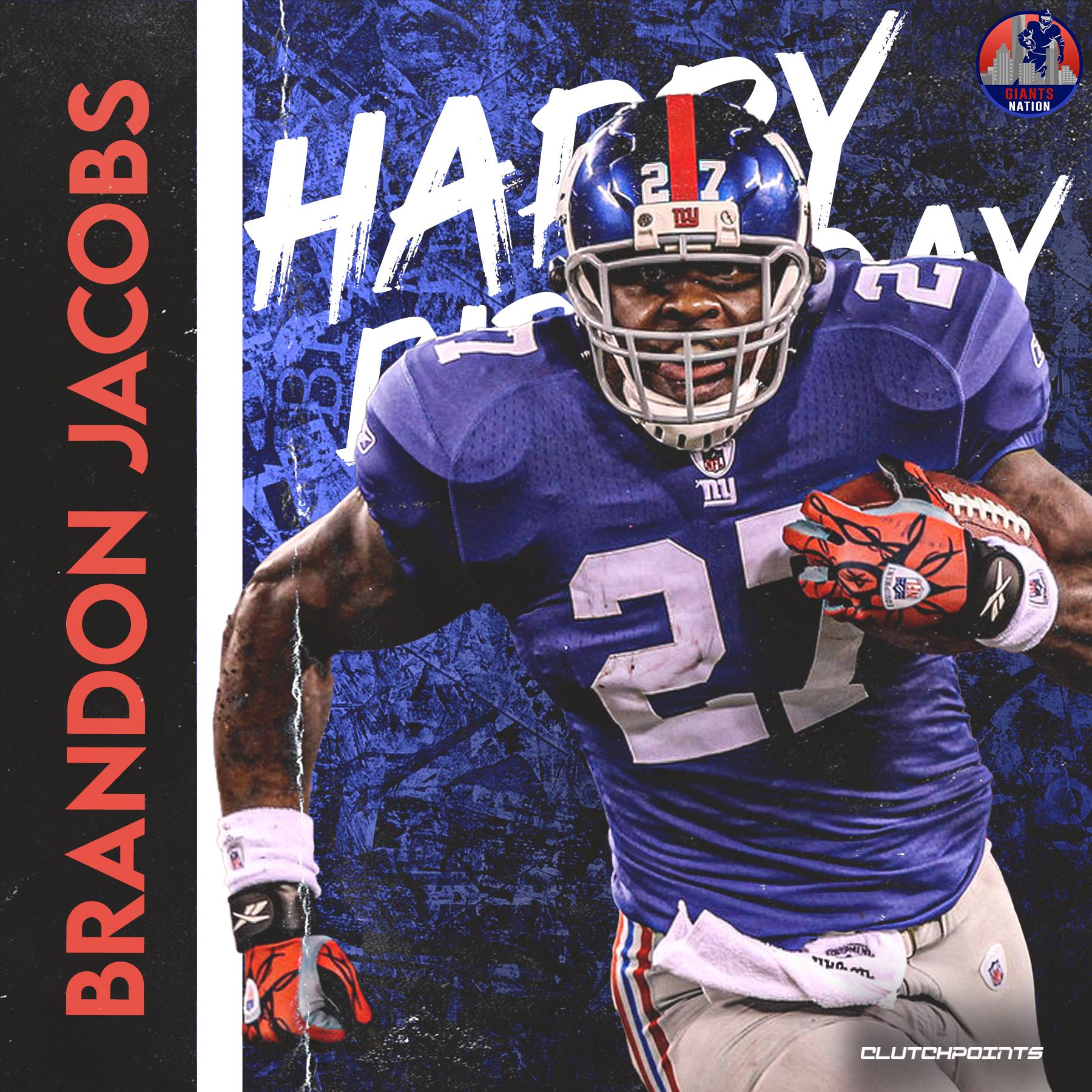 Join Giants Nation in greeting Brandon Jacobs a happy 39th birthday 
