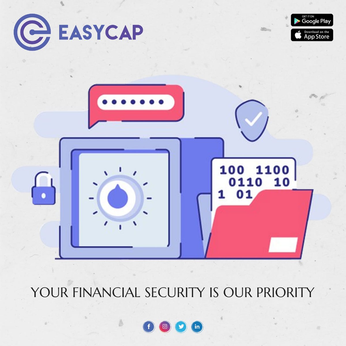 helpeasycap's tweet photo. Download EASYCAP!
The safest financial vault!
#FinanciallyFit #fintech #Finance #startup #easycap #beanominee #Entrepreneurship #FinancialServices #pune #mumbai https://t.co/HuamrxLdEX