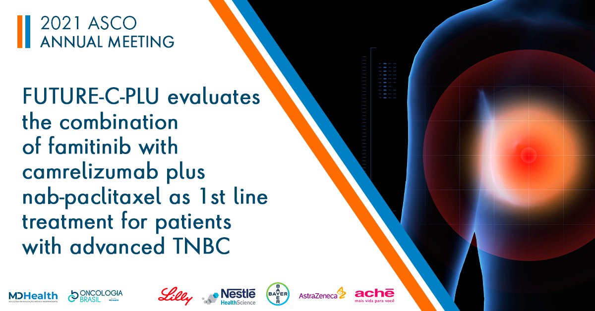 The addition of famitinib to camrelizumab and nab-paclitaxel showed promising antitumor activity as first-line treatment in patients with immunomodulatory TNBC, with a manageable toxicity profile. 
Learn more about the study presented during ASCO 2021: bit.ly/3qOsOxB