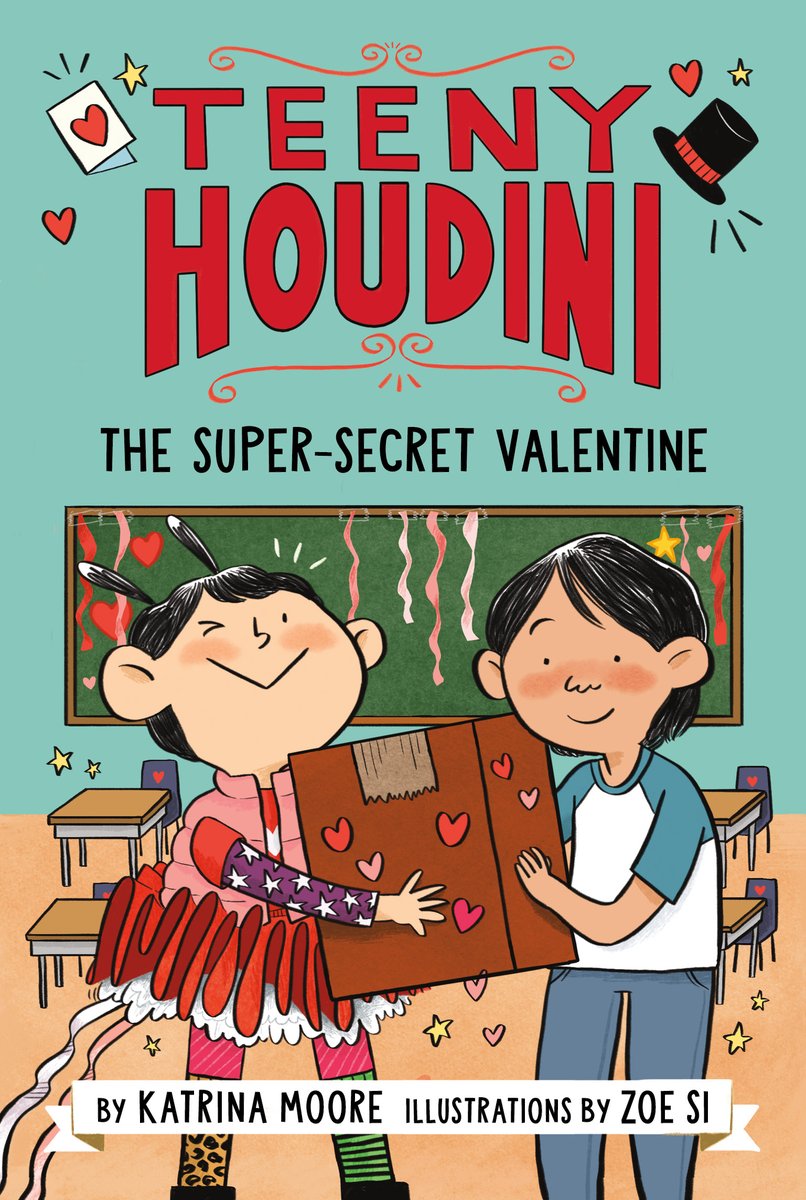 kmoorebooks's tweet photo. 🔔Ding. Ding🔔 Cutest covers by @zoesees !!

🌟Meet Bessie Lee!🌟 Teeniest in her class. Magician in training 🎩 Loves cheesy doodles😋 

Will dazzle✨ your bookshelves &amp; steal your ❤️s! 

#TeenyHoudini #chapterbooks 1 &amp; 2 preorder now!⬇️
🪄 https://t.co/IgUW7094CJ @helloomabel https://t.co/aivo7Dh3UR
