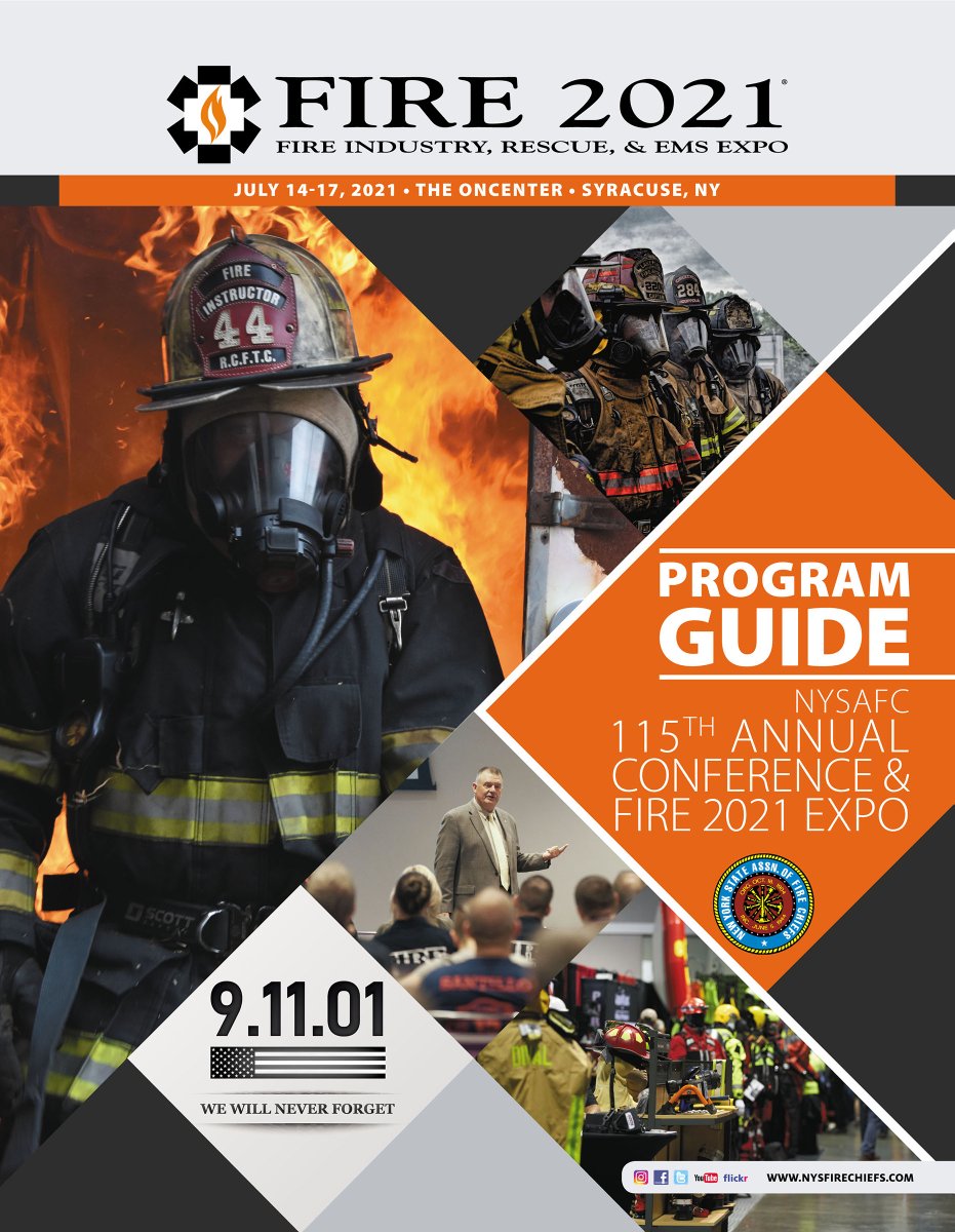nysfirechiefs's tweet image. Plan ahead for the NYSAFC 115th Annual Conference &amp;amp; #FIRE2021 Expo. Check out the digital edition of the official event Program Guide! Special thanks to our advertisers for their support. Read the guide on your desktop or mobile device here: bit.ly/3jOfpnD