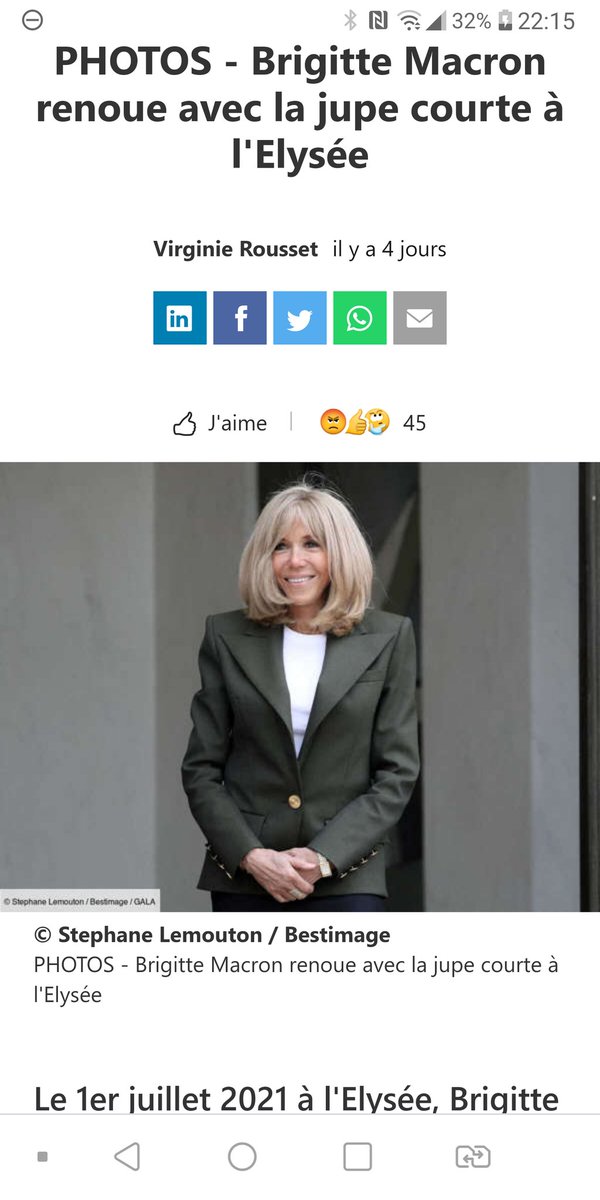 NinieQuina's tweet photo. Donc ça  ?  #brigittemacron reçoit  Pramila Patten, la Représentante spéciale de l'ONU.. Et le sujet de l'article se porte sur la taille de sa jupe  ?? On est vraiment réduit à ça quand on est une première dame  ?? 
@EmmanuelMacron
@GALAfr https://t.co/z6Q8gKD1fE