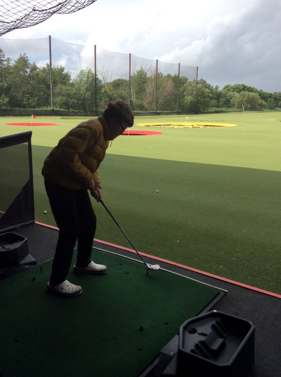 NASRadlettLodge's tweet photo. These two young men enjoyed a trip to Top golf this evening. They had a great time..well done 👍🏻 @Autism https://t.co/6OJWhX1rGG