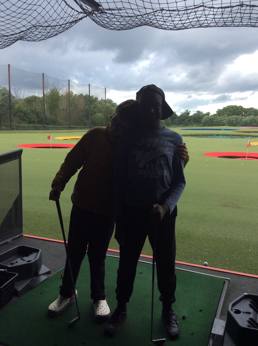 NASRadlettLodge's tweet photo. These two young men enjoyed a trip to Top golf this evening. They had a great time..well done 👍🏻 @Autism https://t.co/6OJWhX1rGG