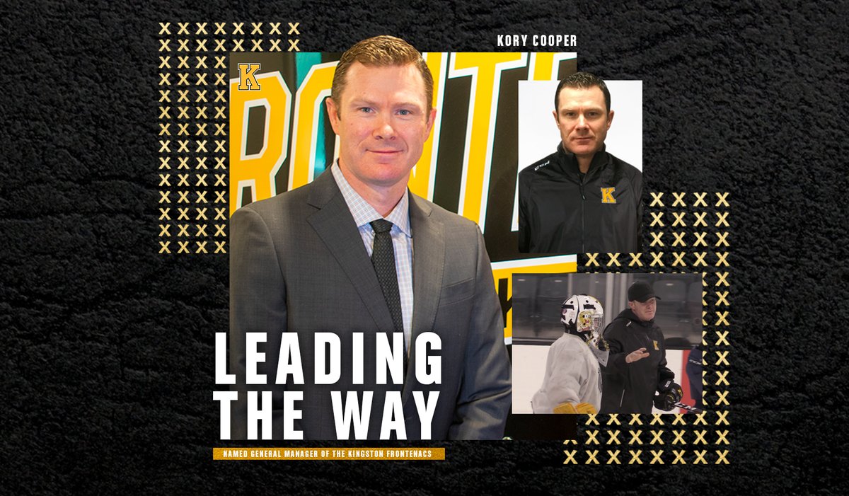 The Kingston Frontenacs hockey club is pleased to announce the promotion of Kory Cooper to General Manager.

Details: kingstonfrontenacs.com/article/kory-c…