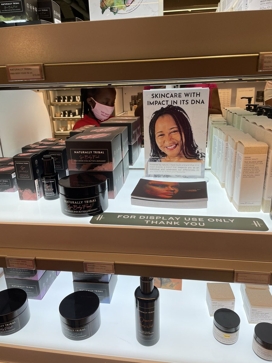 Highlight of my weekend was visiting this stand at @Harrods Beauty! I’m so excited and extremely proud of my friend and wonderful client 😁 @ShalomLloyd @NaturallyTribal 

You should get this product! The quality is absolutely outstanding!