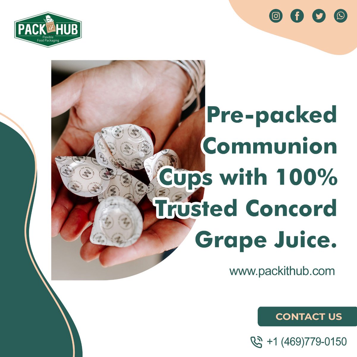 Packithub1's tweet image. Our pre-packed Communion Cups contain high quality juice and wafer made with pure ingredients. 
Packithub,we strive to deliver quality food packaging solutions, ensuring the protection and delivery of high-quality food products.
 Call Now:☎️ +1 (469)779-015
#packagingfood, #juice