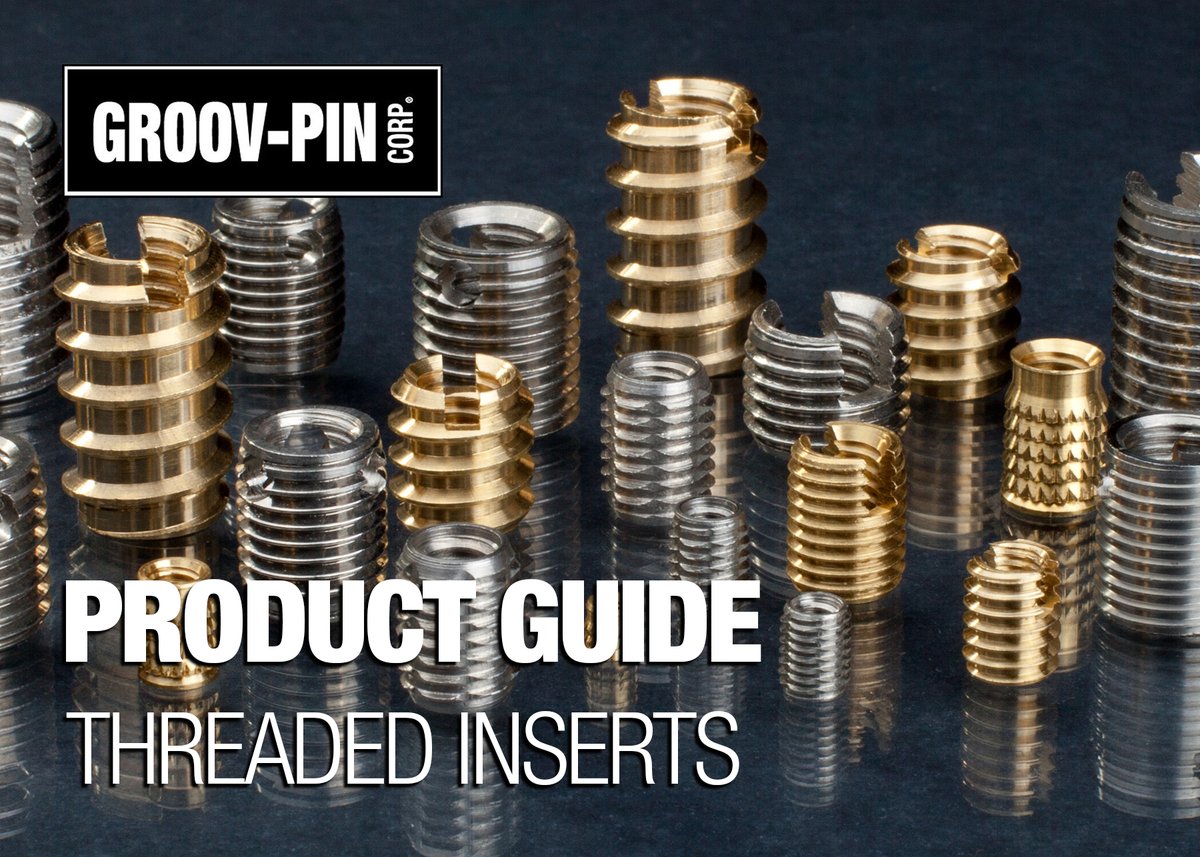 GroovPinCorp's tweet image. Our #threadedinsert guide allows you to compare the types of threaded inserts, materials, and benefits: ow.ly/QqKs50Fq7EE #mfg #fasteners