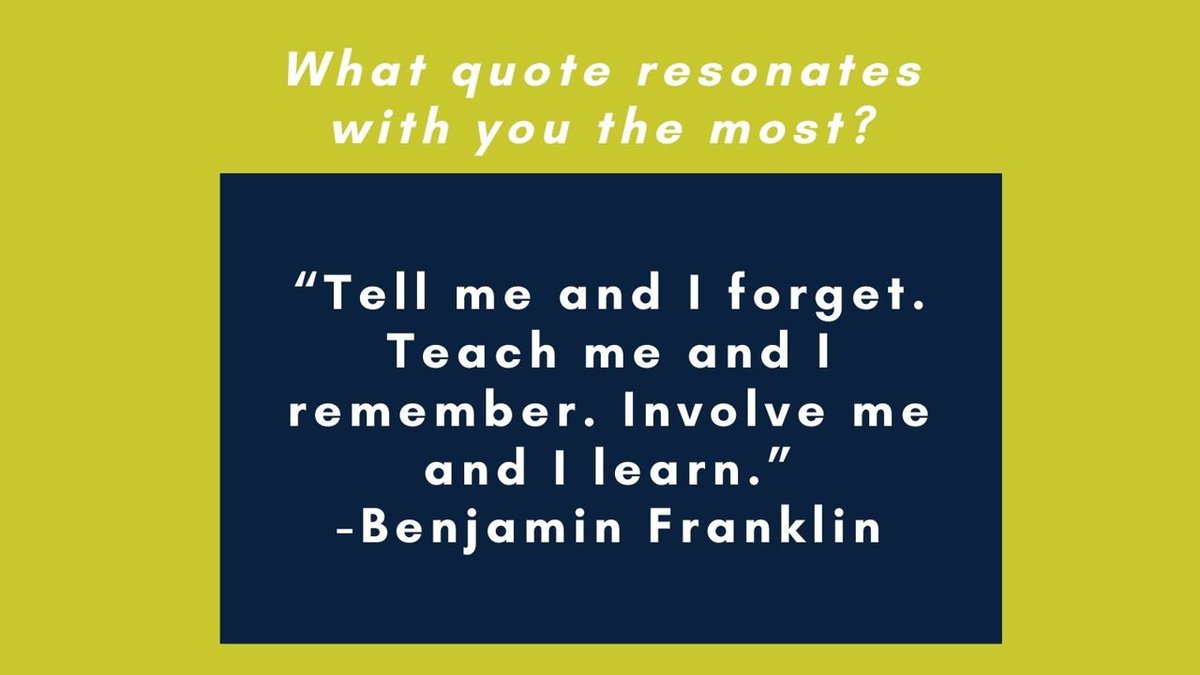 Today we'd like to introduce you to another Board member, Kelli-Quan Martin (@kelliqmartin). Kelli is CASE's Region 1 Director. When asked about her favorite quote, Kelli chose one from Benjamin Franklin. Do you have a favorite quote?
