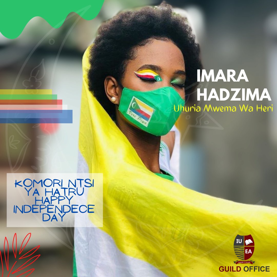 Guild_Office's tweet photo. DID YOU KNOW THAT....
Comoros has Three official languages (French, Arabic and Comorian known as Shikomoro) instead of one official language?
🇰🇲🇰🇲 We celebrate you today🇰🇲🇰🇲
#HappyIndependenceComoros
#VisitComoros
#Iuea_uganda
#Iuea_guild
#StudentLeadership https://t.co/WTwe7cyiqS