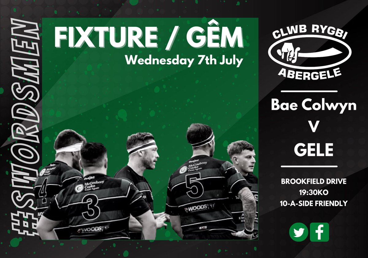 NOT IN USE (@clwbrygbiaberge) on Twitter photo ๐ฃ FIXTURE / GรM ๐ฃ
Wednesday night lights as the Seniors head down the A55 to local rivals <a href="/colwynbayrugby/">Colwyn Bay Rugby ๐</a>
๐ Weds 7th July
โ๏ธ 19:30 Kick Off
๐ Brookfield Drive
* Please Note. This is a friendly 10-a-side fixture as per WRU & Covid Protocol.
#YmaOHyd ๐ฃ FIXTURE / GรM ๐ฃ
Wednesday night lights as the Seniors head down the A55 to local rivals <a href="/colwynbayrugby/">Colwyn Bay Rugby ๐</a>
๐ Weds 7th July
โ๏ธ 19:30 Kick Off
๐ Brookfield Drive
* Please Note. This is a friendly 10-a-side fixture as per WRU & Covid Protocol.
#YmaOHyd