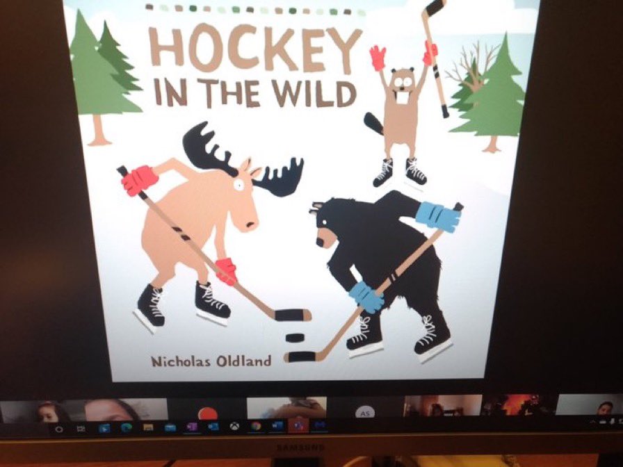 Students loving the “Hockey in the Wild” read aloud. “The music matches the events of the story” -S. #GECDSBSLP2021 <a href="/ClaraHowitt/">Dr. Clara Howitt</a> <a href="/wakemanswonders/">Wakeman’s Crew</a>