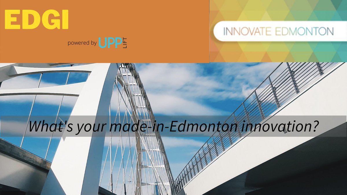 Do you know a great Edmonton innovation? Tag your favourite made-in-Edmonton innovator to involve them in the Edmonton innovation ecosystem on  <a href="/InnovateYEG/">Innovate Edmonton</a> EDGI portal
#innovateyeg #yegtech #yegbiz