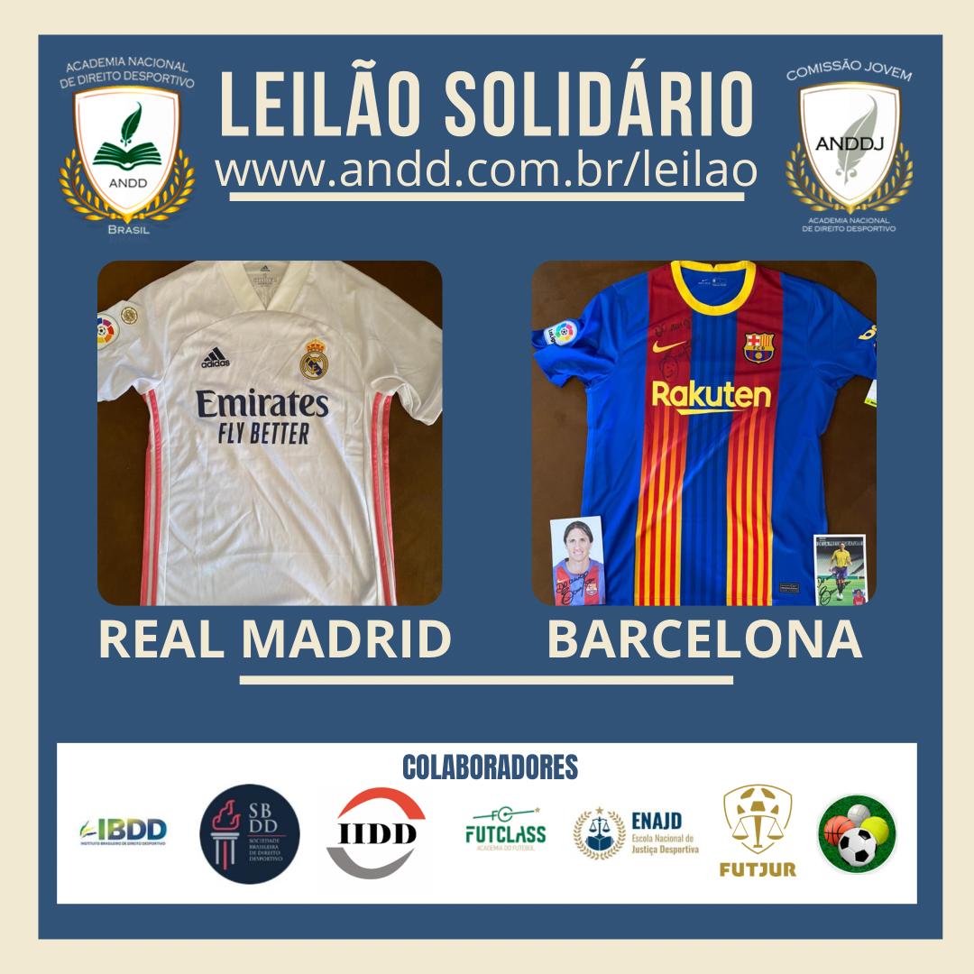 El Clásico 🇪🇸 no Leilão Solidário do projeto DRIBLANDO A FOME

Barcelona e Real Madrid entram em campo no 2° lote do leilão solidário para, juntos, DRIBLAR A FOME!!!!

andd.com.br/leilao 

#juntossomosfortes #driblandoafome #direitodesportivo #solidariedade #leilaosolidario