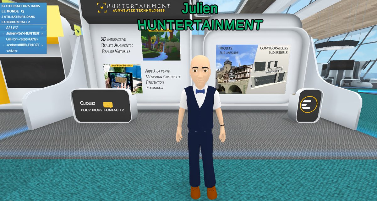 #LavalVirtual Rendez-vous demain 10h dans le "Exhibition Hall 2" sur le stand E43 ✌️
<a href="/Hunter_ARVR/">Huntertainment</a> et <a href="/Enozone3D/">Enozone</a>  seront là pour vous présenter de nouveaux projets 🤫
#VR #AR 
<a href="/lavalvirtual/">Laval Virtual</a>