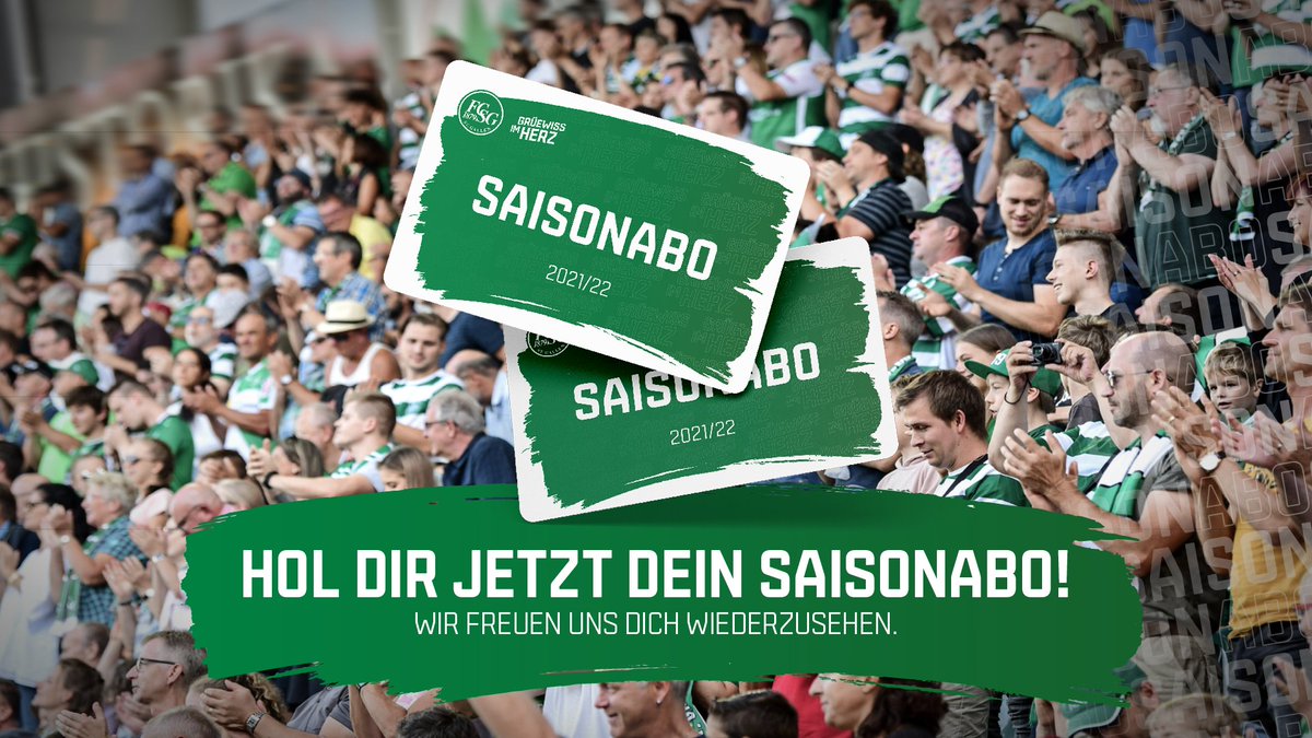 FCSG_1879's tweet photo. Wir freuen uns dich wieder im kybunpark zu sehen. Hol dir jetzt dein Saisonabo. | 👉 https://t.co/PO6zZzU6M7 🟢⚪️ #FCSG #Saisonabo https://t.co/wwMCtN3iLx