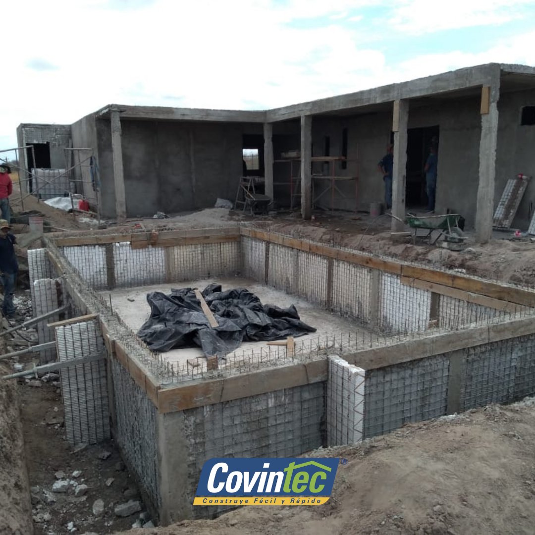 covintec's tweet photo. La cadena de cerramiento en conjunto con la base de la alberca crean dos elementos de concreto armado que mantienen la verticalidad de los muros https://t.co/CWRor4kIhG