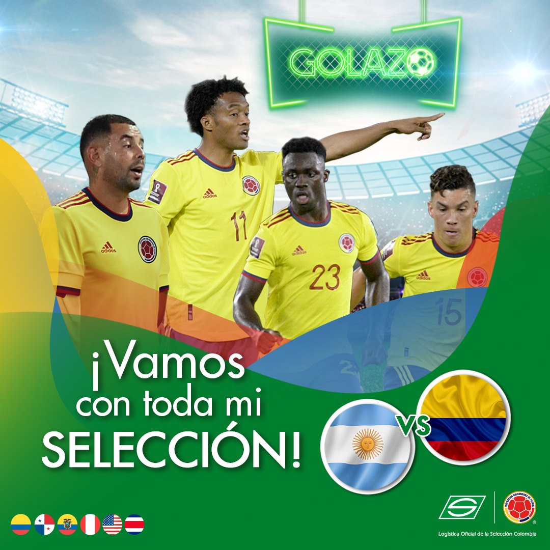 rosembergu's tweet photo. La pasión por la Selección hoy mueve todo el país. Estamos cada vez más cerca del sueño de la copa ¡Vamos mi Selección!. #ServientregaConLaSelección #SelecciónColombia #Servientrega
  
Vamos por el cupo a la gran final. https://t.co/I8uvvnWofR