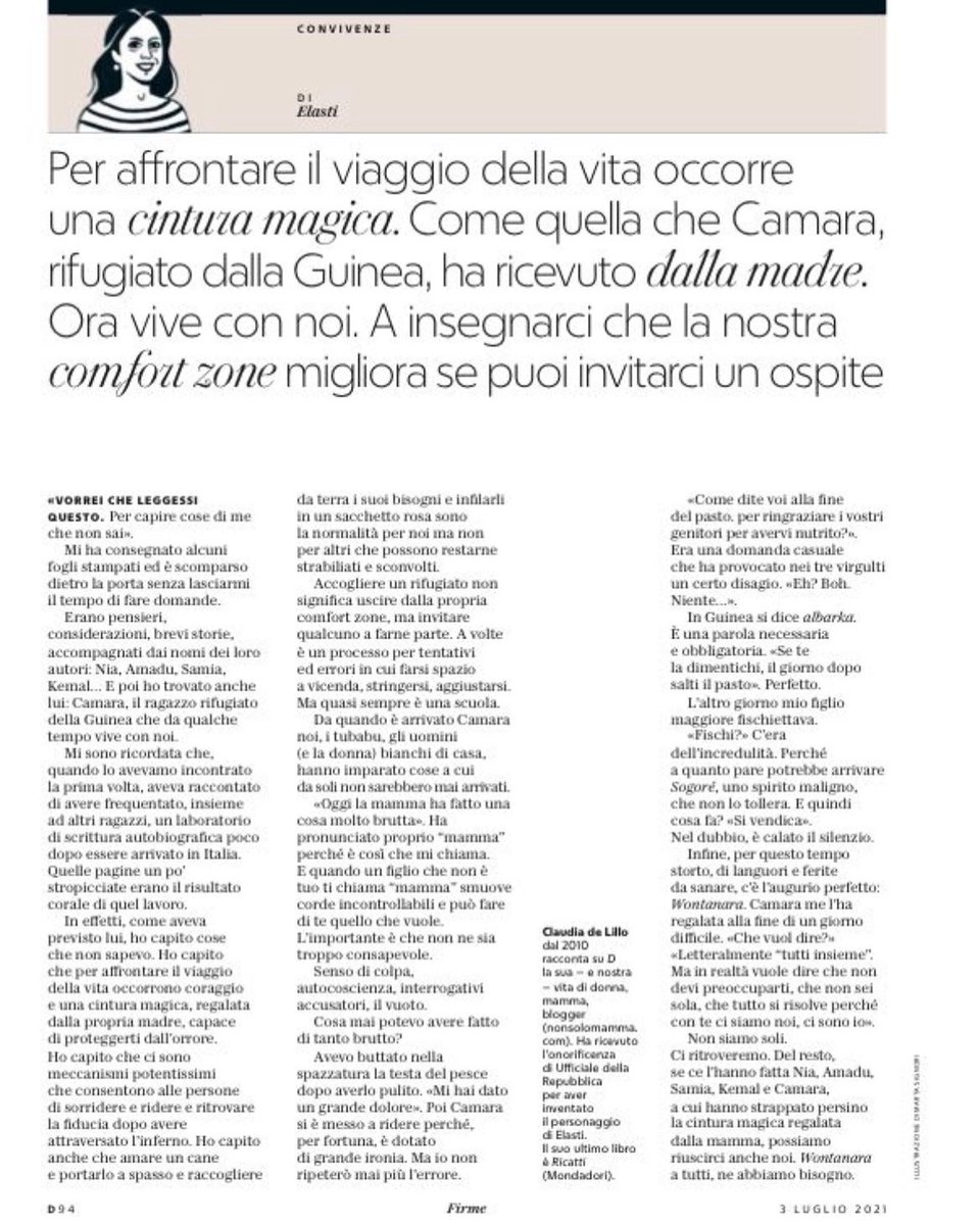 nonsolomamma's tweet photo. La cintura magica.
#elastirubrica su D La Repubblica di sabato scorso. https://t.co/7jYmIaToHL