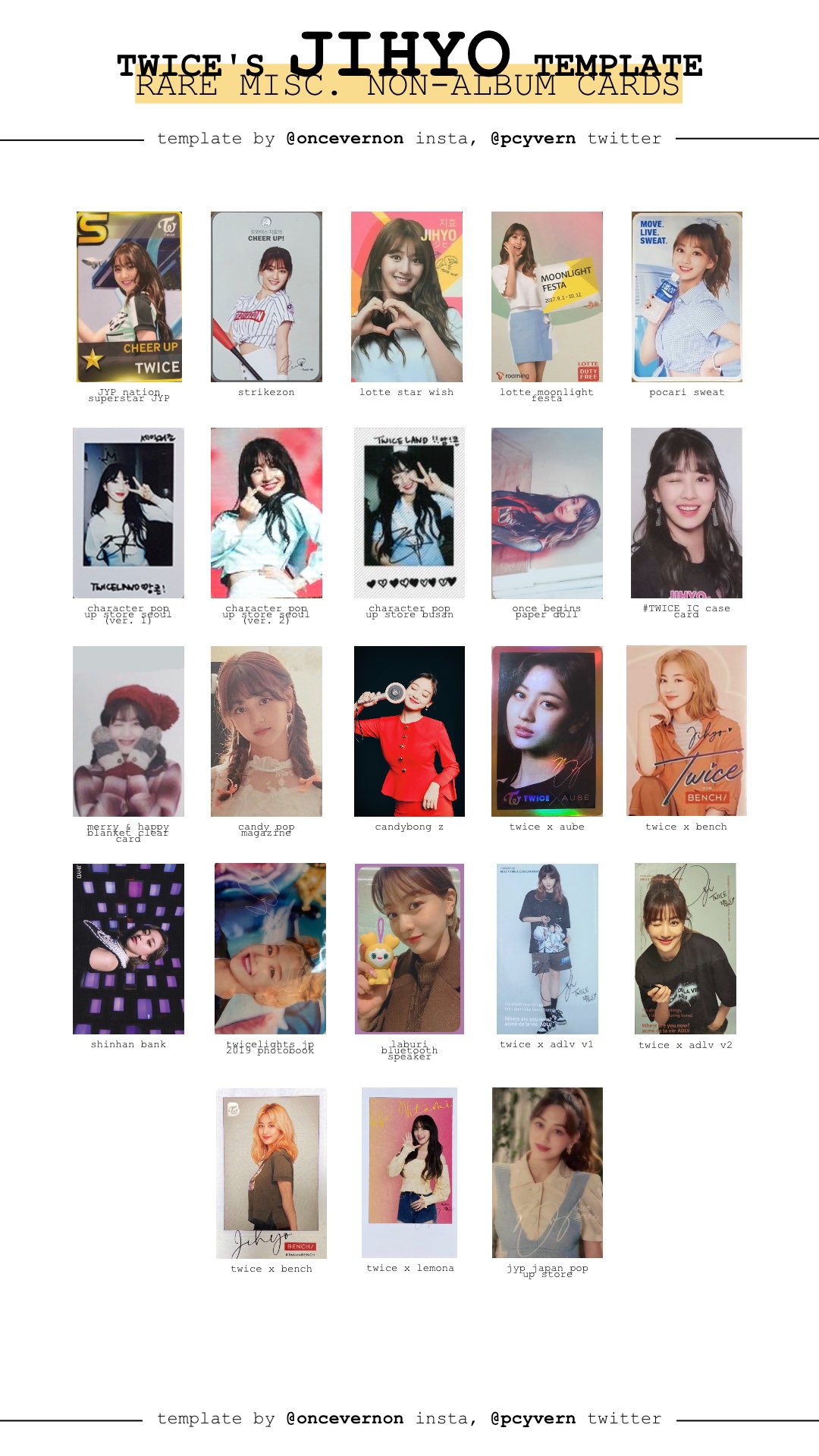 Bella I Did An Update On The Rare Expensive Misc Non Album Cards Templates Adding Adlv Bench Lemona And Some Clear Cards All Members Are On T Co Qokqvt5wrs In The Rare Expensive Misc