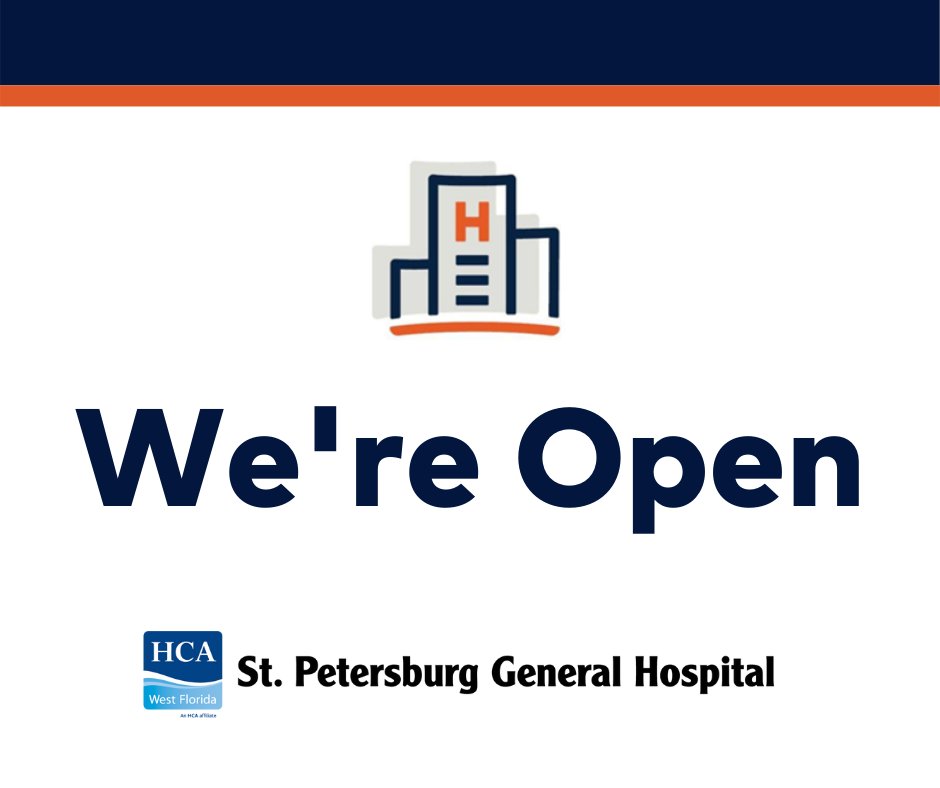 StPeteGeneral's tweet photo. As #TropicalStormElsa nears, our patients' safety is our #1 priority. We are conducting business as usual but will be closely monitoring the storm. We are well prepared with supplies, equipment, and manpower if needed. Please stay safe during this time. https://t.co/NzA2Ps0Ew8 https://t.co/2Xa9jv9bZJ