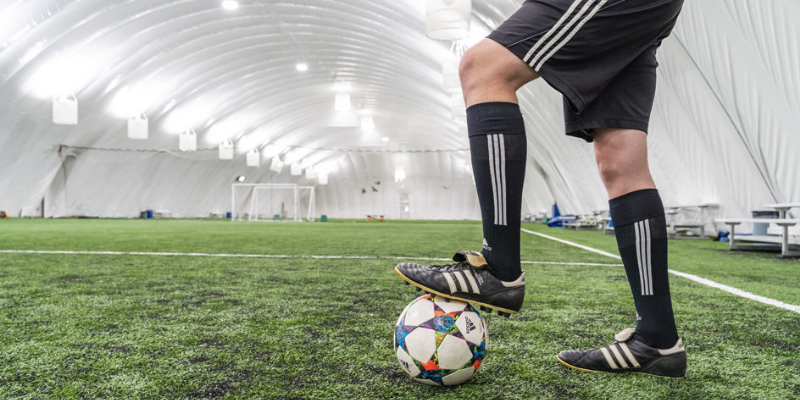 thefarleygroup's tweet photo. Farley Group built a 46,000 sq.ft #SoccerDome ⚽ for Soccer World in #HamONT to help support Canadian soccer fans. If you're following the action, you probably already know that it's semi final day for #Euro2020.  Who do you think is taking the Championship this year? https://t.co/Je81ZbrmTQ