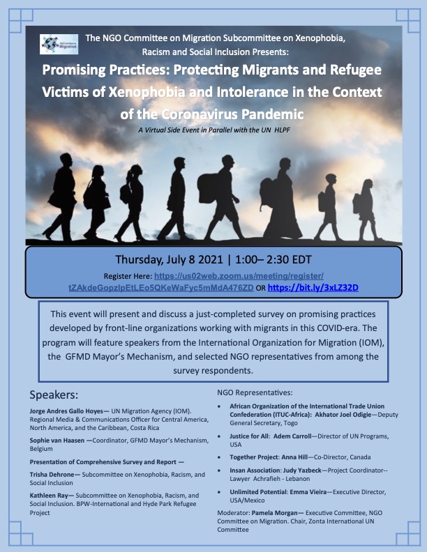This Thursday at 1pm EST tune in to hear Together Project present at an event on promising practices developed by front-line organizations working with migrants in the COVID-era. Learn more below and register to attend.