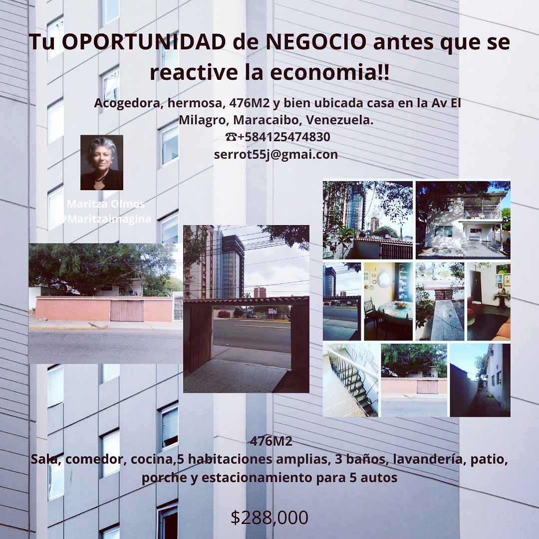 serrot55j's tweet photo. VISUALIZA HOY TU NEGOCIO DE MAÑANA!!
Informan: 📱 whatsapp +584125474830 email: serrot55j@gmail
#Maritzaimagina #sevendecasa #sevenden #negociosonline #newconstruction #casaventa #inmobiliarias #investing
#maracaiboemprendedor #businessopportunity #maracaibo #inmobiliarias https://t.co/bwNRyR1kxW