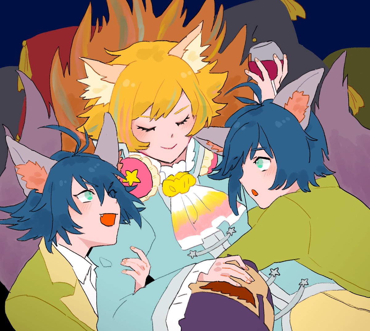 シュウ ゾーくん 社長 お誕生日おめでとう えめのイラスト