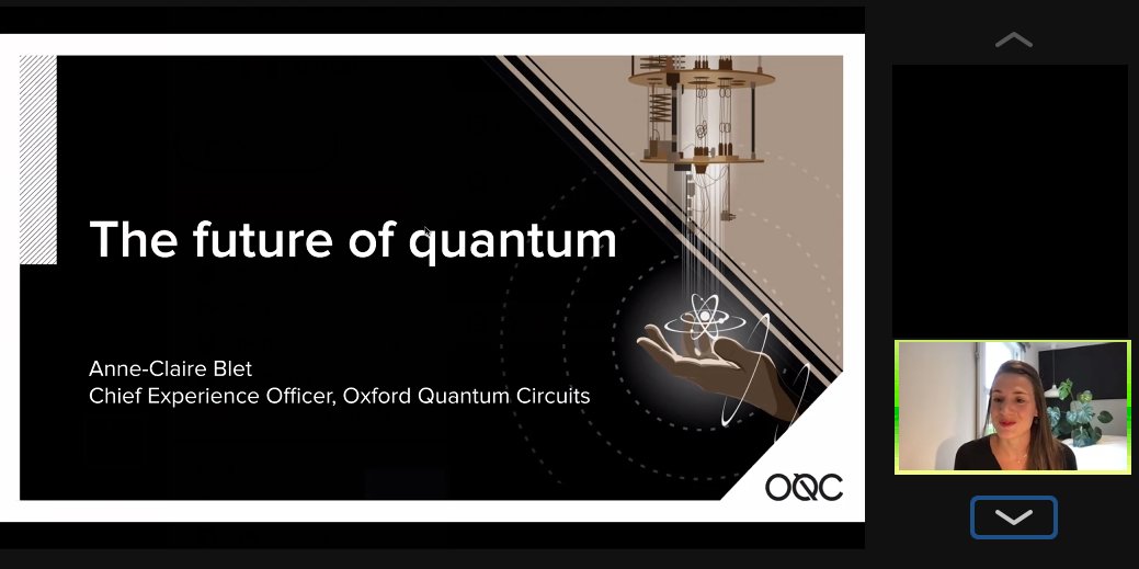 We were so fortunate to have leaders from @OxfordQCircuits join our high school camp last week to talk with students about life in a quantum start up &amp; quantum engineering! 

Thank you to OQC for being our partner in expanding access to quantum education! 🌎🌟📚