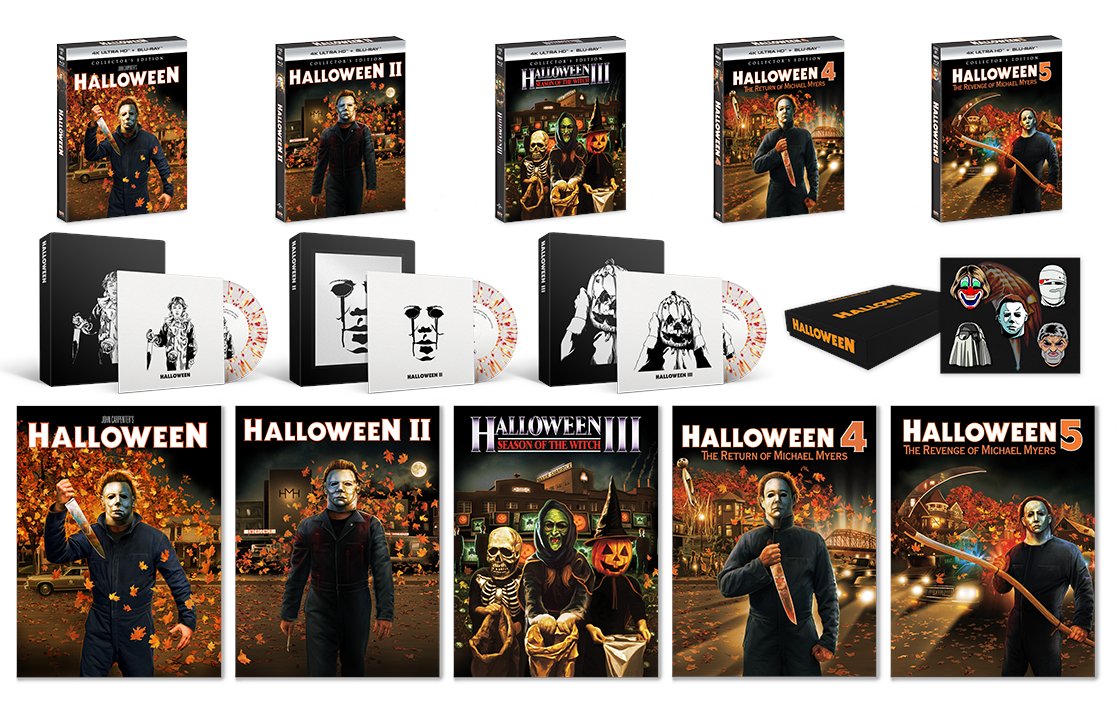 OFFICIAL ANNOUNCEMENT: The first 5 classic HALLOWEEN films come trick-or-treating to the 4K UHD format in all new Collector’s Editions on Sept 28th!  

Early details including site exclusives : 

shoutfactory.com/page/list/id/2… 
&amp;/or facebook.com/ScreamFactoryD…