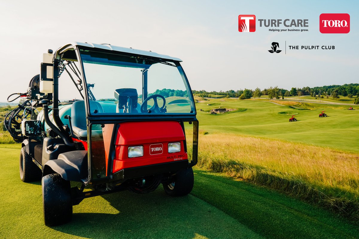 Very pleased to announce that <a href="/pulpitclub/">The Pulpit Club</a> has gone into a 10 yr partnership with <a href="/TheToroCompany/">Toro</a> and <a href="/TurfCareProdCA/">Turf Care Products</a>. 1st of its kind in Canada where exclusive use of Toro equipment, irrigation and a new best practice training center is utilized at both the Pulpit and Paintbrush