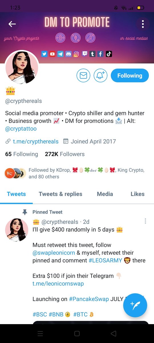 jncrt00's tweet photo. @crypthereals @GetCryptoV Rules done, hoping to wiiin. Thank you! 😊🙏💗 https://t.co/PfG8Fmzyn4