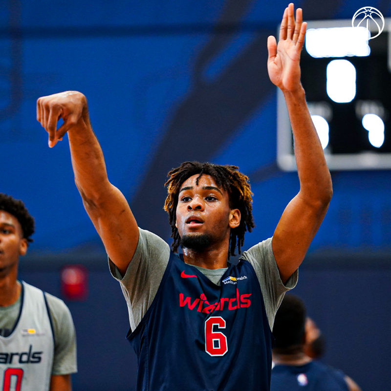 WashWizards's tweet photo. 📸 #WizDraft Workouts: July 6, 2021 📸 

▫Charles Bassey | Western Kentucky
▫Greg Brown III | Texas
▫Blake Francis | Richmond
▫Jay Huff | Virginia 
▫Colbey Ross | Pepperdine
▫Isaiah Todd | G League Ignite