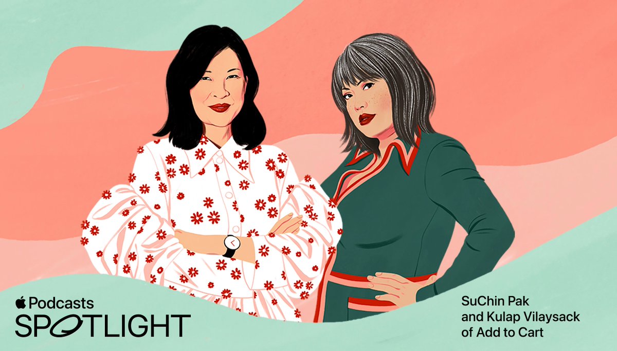 Apple Podcasts (@applepodcasts) on Twitter photo “It’s such an incredible way to intimately get to know someone right away, diving into our shopping carts." <a href="/suchinpak/">suchin pak</a> and <a href="/Kulap/">Kulap Vilaysack</a>, hosts of <a href="/LemonadaMedia/">Lemonada Media</a>'s Add to Cart, are our latest Apple Podcasts Spotlight.
Hear their subversive take on consumerism: apple.co/AddtoCart “It’s such an incredible way to intimately get to know someone right away, diving into our shopping carts." <a href="/suchinpak/">suchin pak</a> and <a href="/Kulap/">Kulap Vilaysack</a>, hosts of <a href="/LemonadaMedia/">Lemonada Media</a>'s Add to Cart, are our latest Apple Podcasts Spotlight.
Hear their subversive take on consumerism: apple.co/AddtoCart